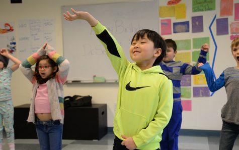 Student participating in Theatre Arts Training